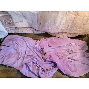 JC Penney fashions purple formal long sleeve dress prom flower